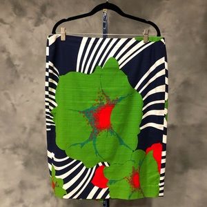 J. Crew Skirt with a FlowerDesign - Size 14